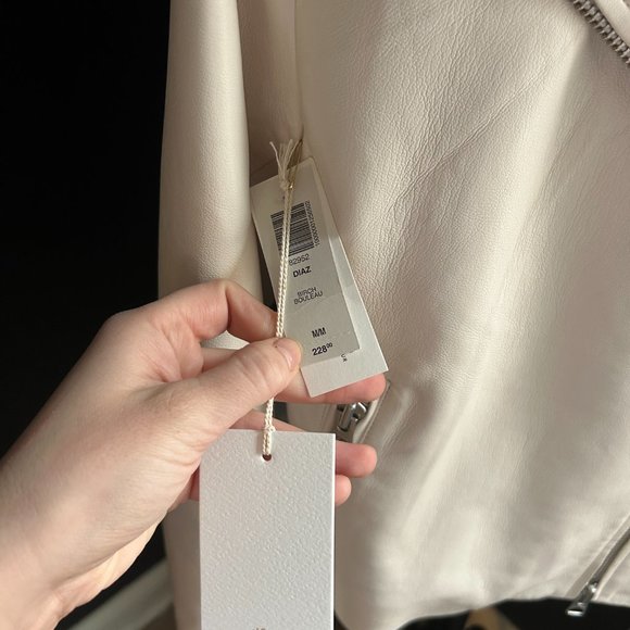 Aritzia Wilfred Diaz Leather Jacket NWT - Picture 7 of 7